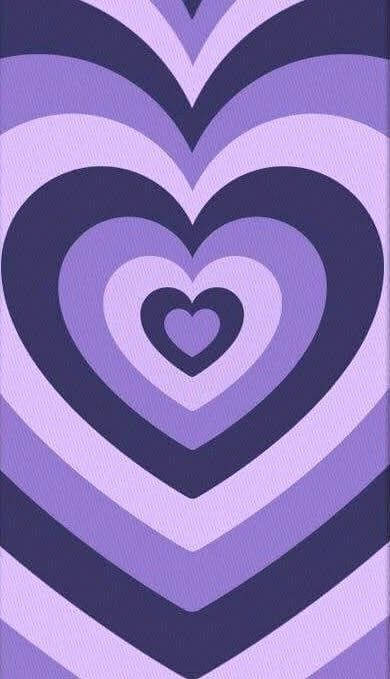 Cute Wallpaper Art Purple Heart Background