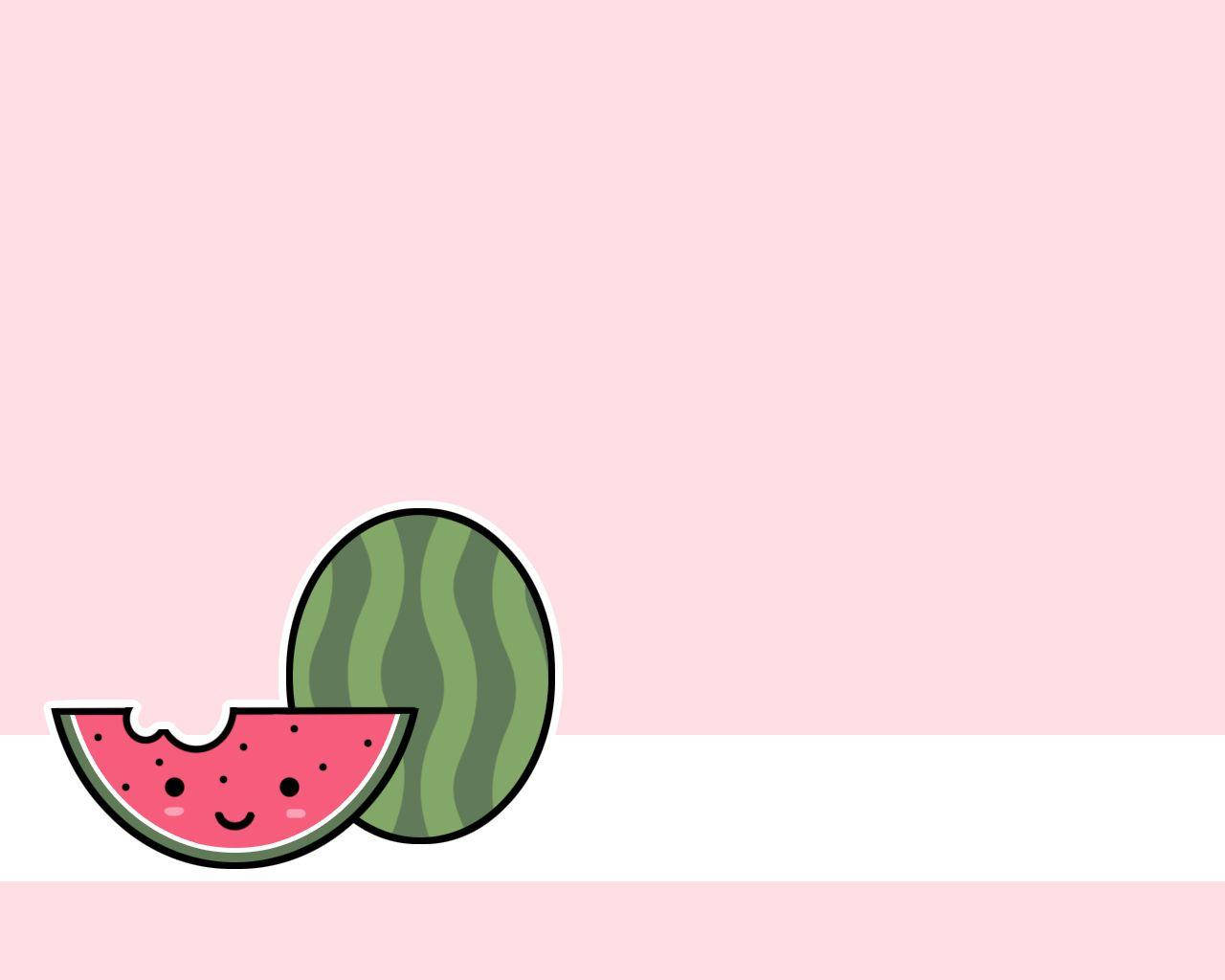 Cute Watermelon Screen Art