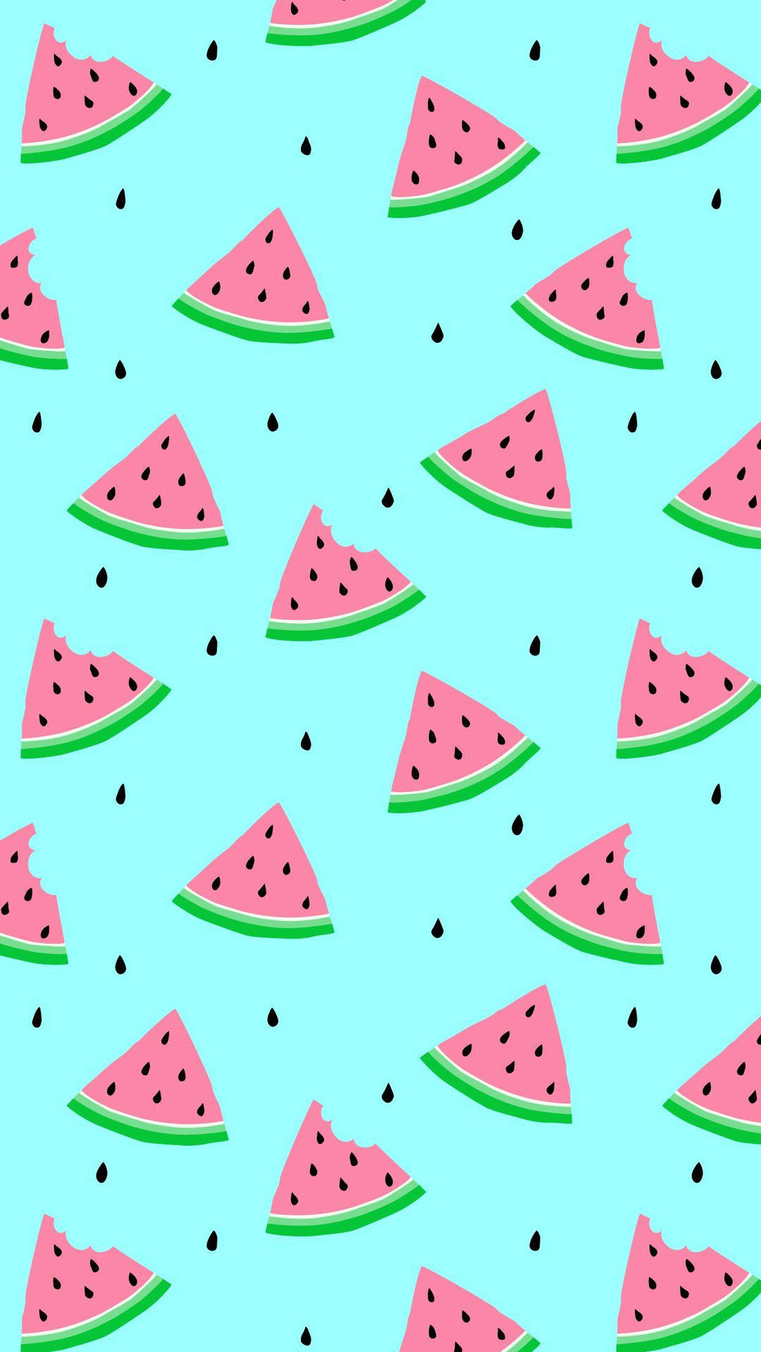 Cute Watermelon Slices Pattern Float Background