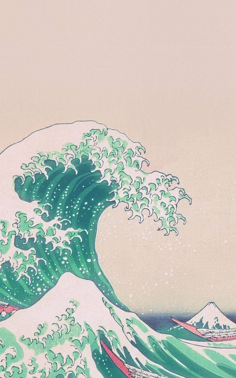 Cute Wave Aesthetic Phone Background