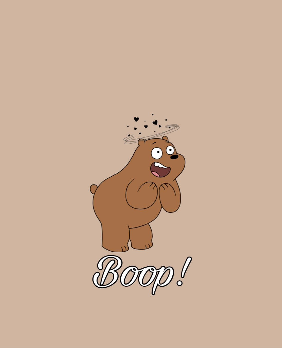 Cute We Bare Bears Grizzly Background
