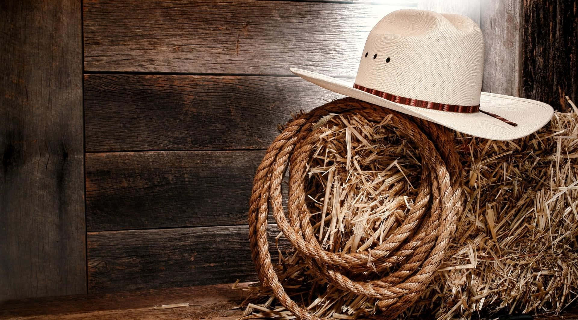 Cute Western Cowboy's Hat Background