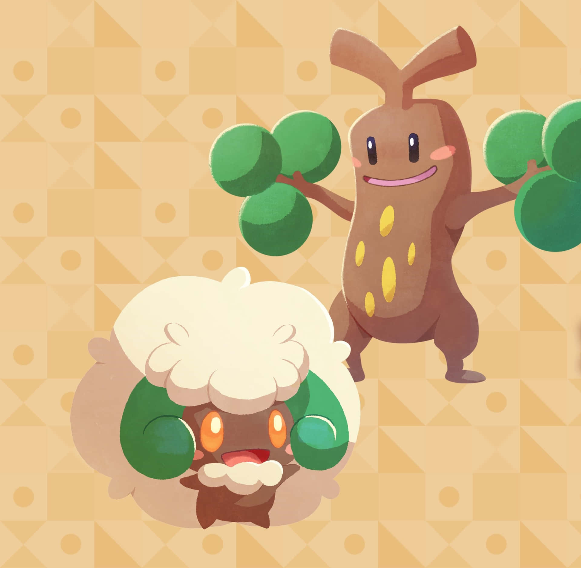 Cute Whimsicott With Sudowoodo
