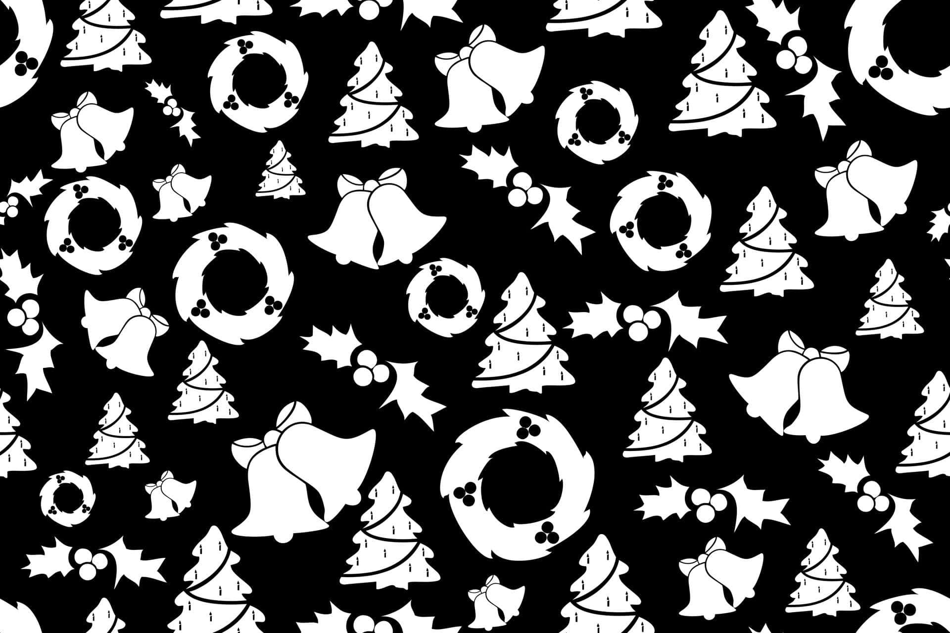 Cute White Christmas Pattern Background Background