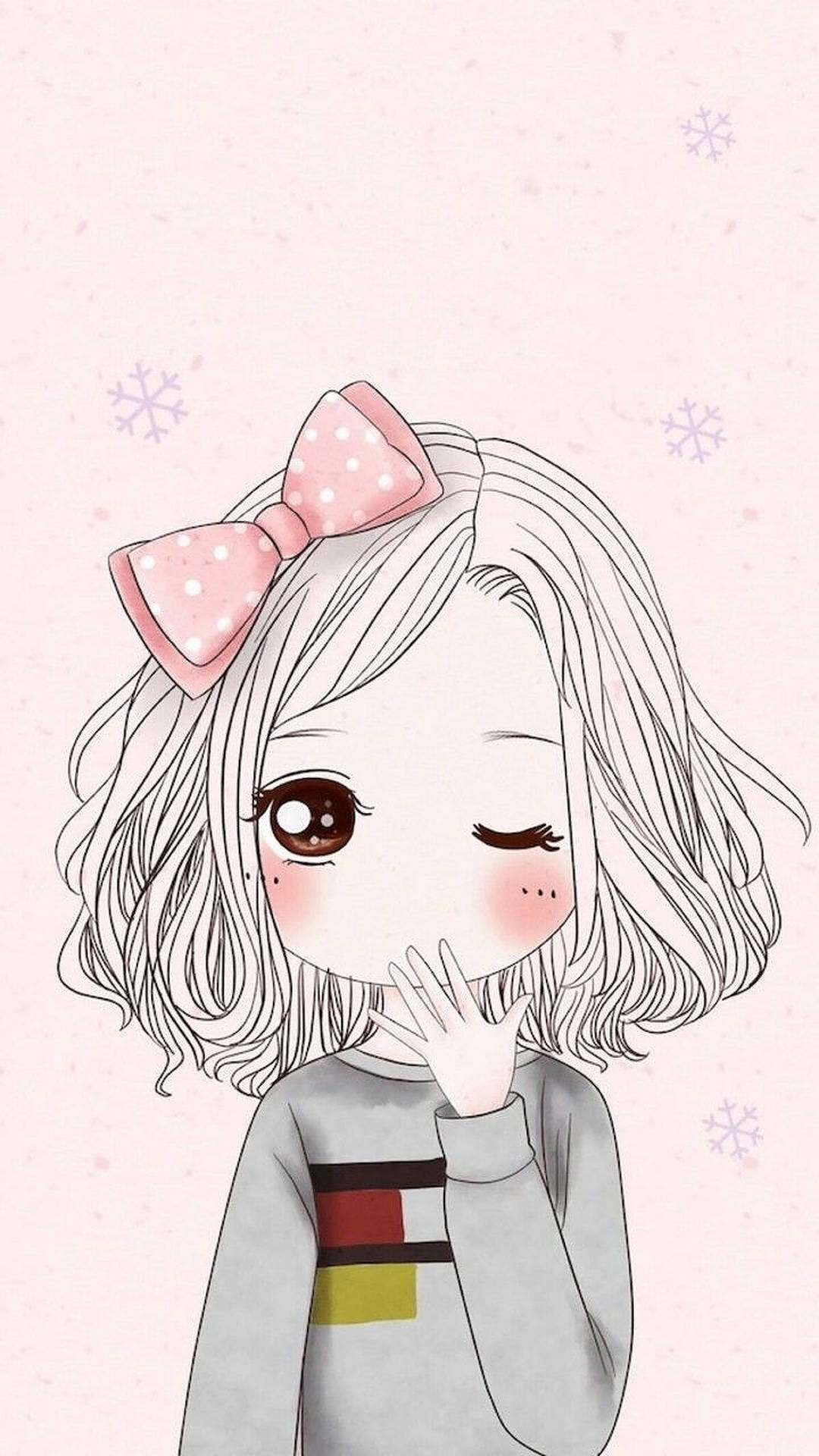 Cute Wink Profile Picture Background