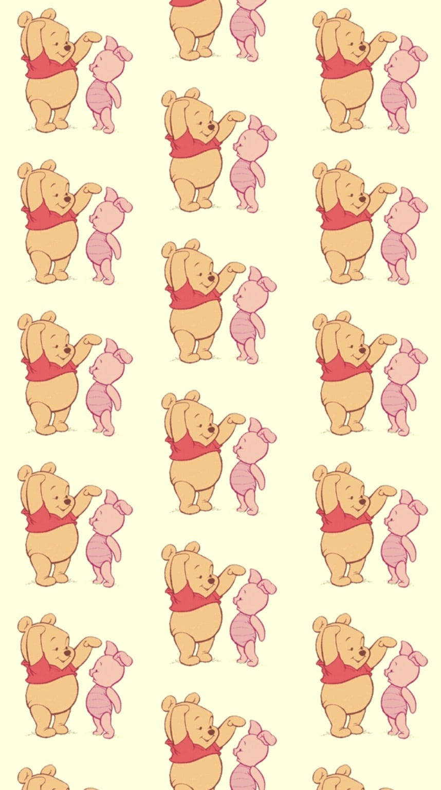 Cute Winnie The Pooh And Piglet Pattern