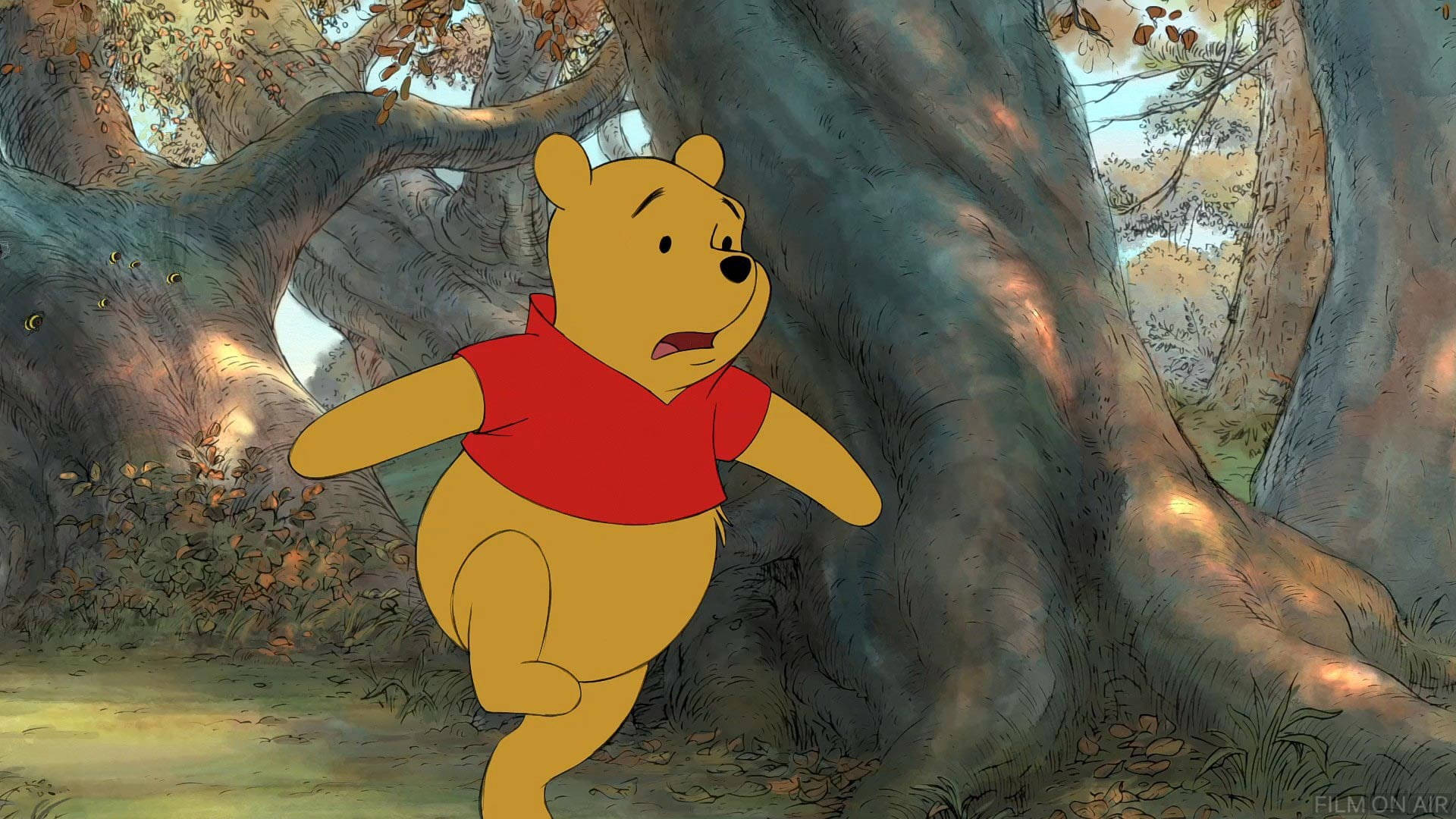Cute Winnie The Pooh In Forest