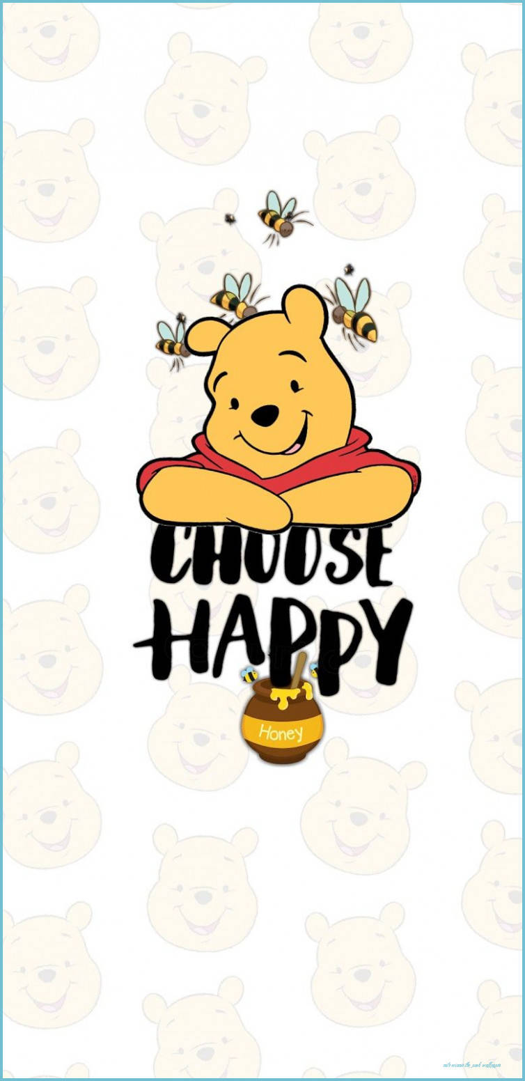 Cute Winnie The Pooh Iphone Choose Happy