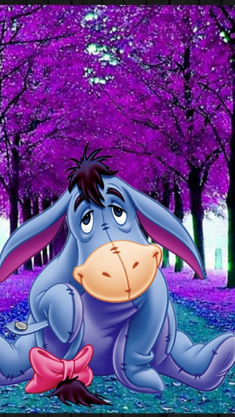 Cute Winnie The Pooh Iphone Eeyore Violet Trees