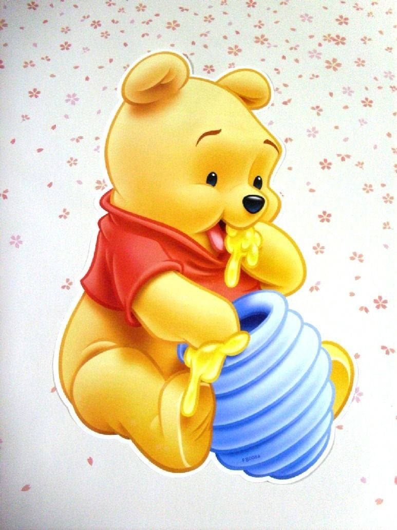 Cute Winnie The Pooh Iphone Happy Honey Eating