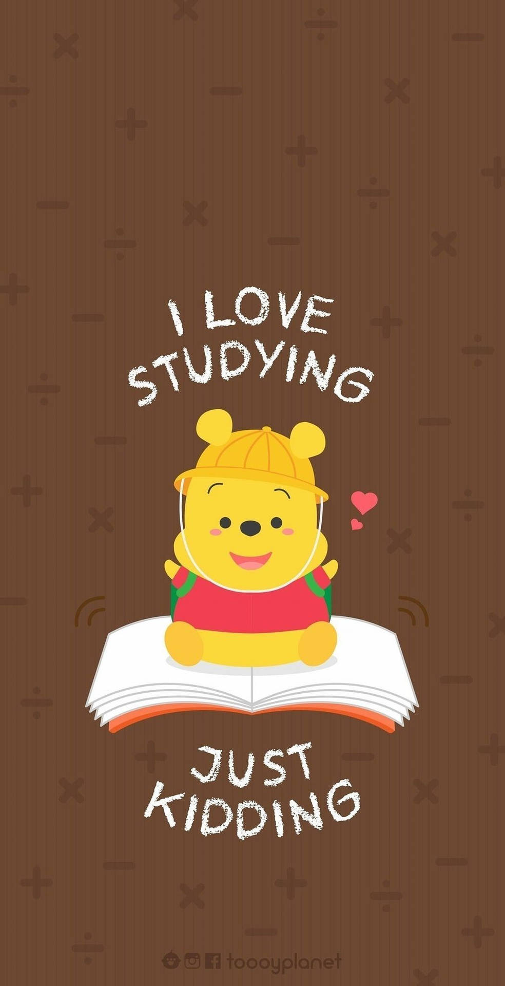 Cute Winnie The Pooh Iphone Love Studying Kidding