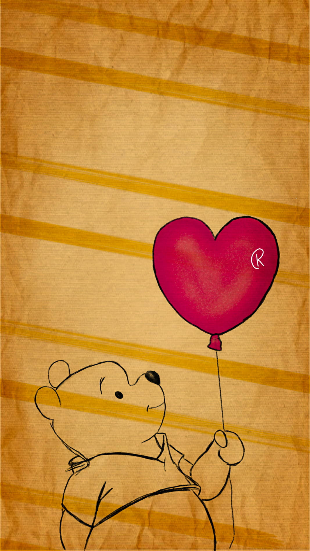 Cute Winnie The Pooh Iphone Paper Background Background