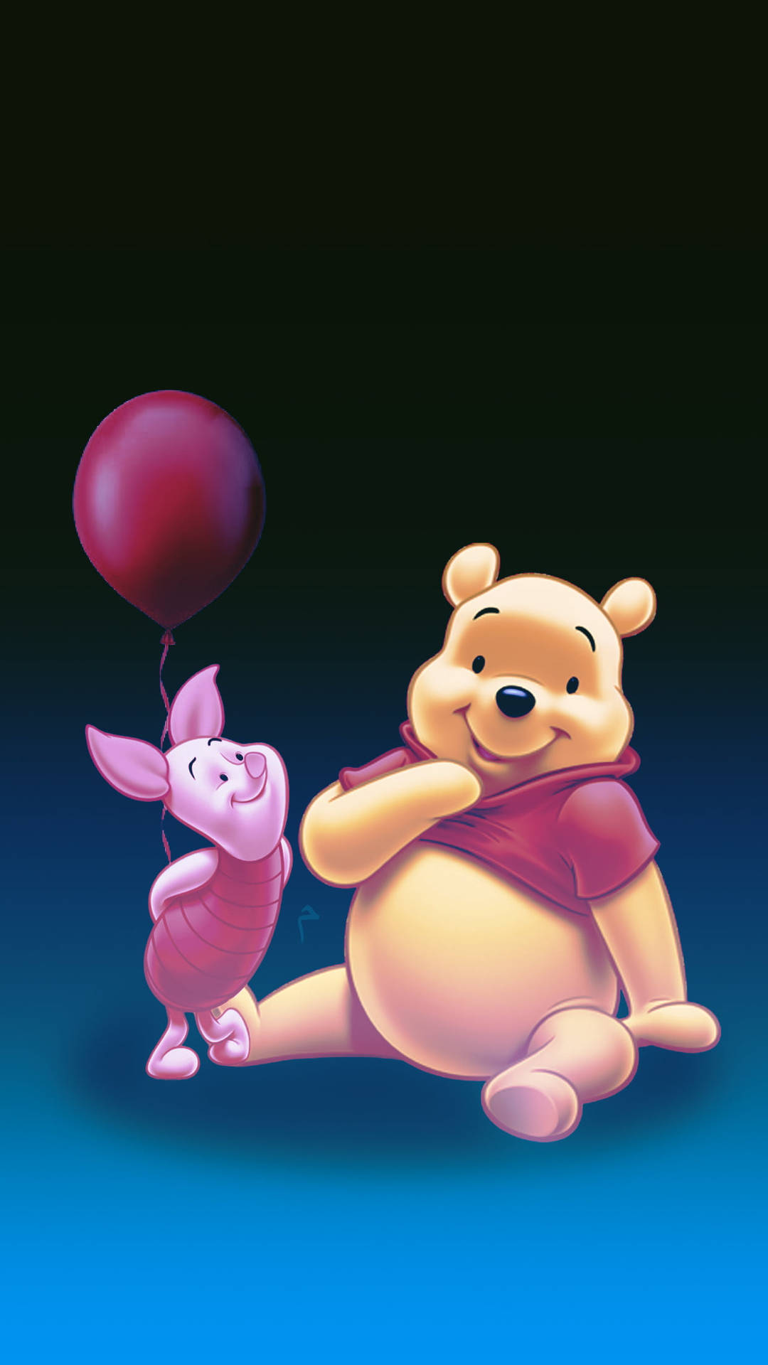 Cute Winnie The Pooh Iphone Piglet Friendly Background