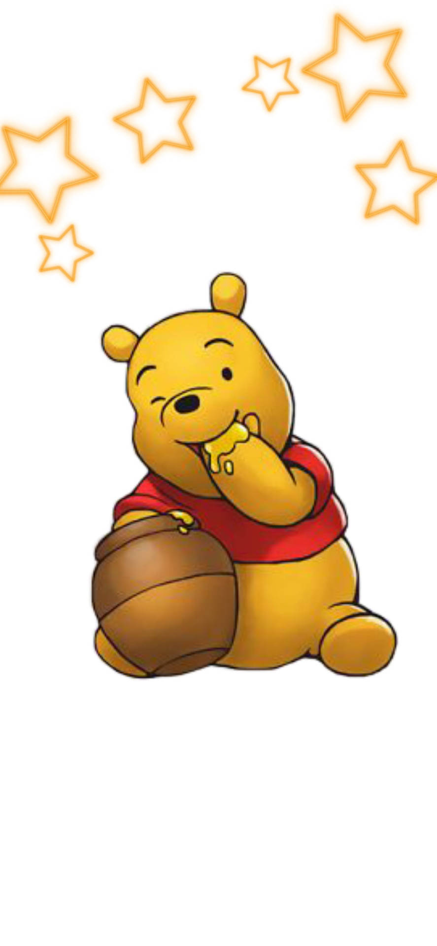 Cute Winnie The Pooh Iphone Winking Stars