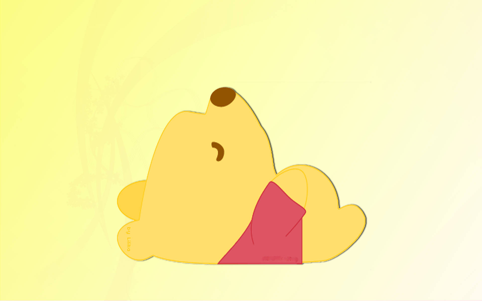 Cute Winnie The Pooh Lying Down