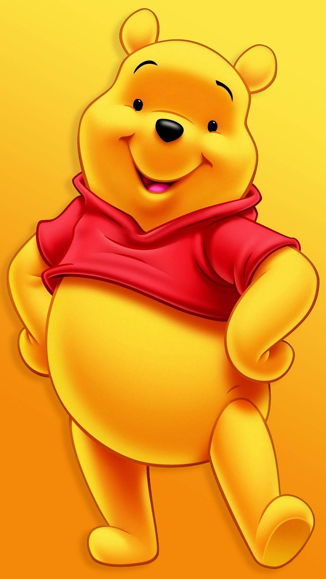 Cute Winnie The Pooh Pose Background