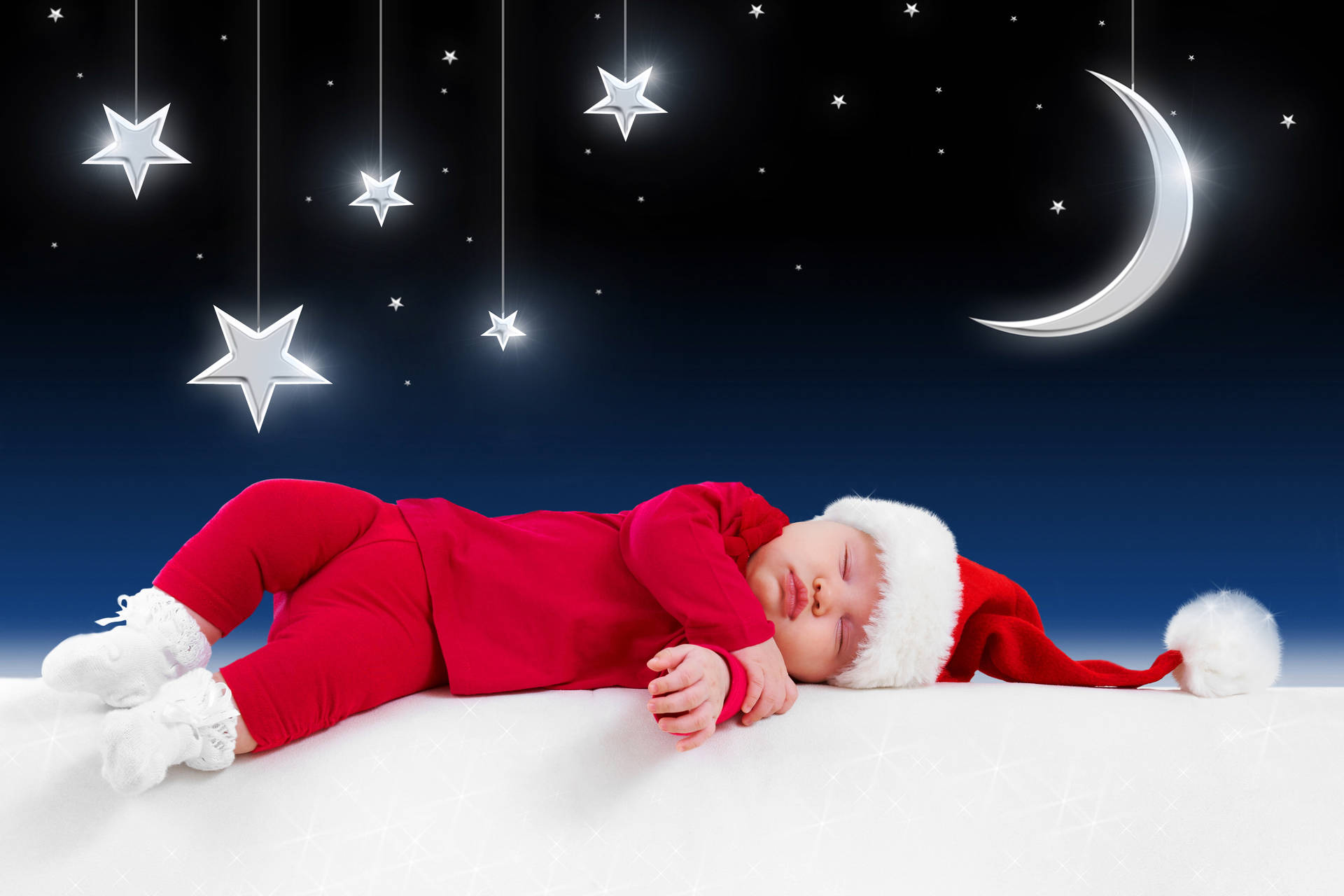 Cute Winter Baby Background