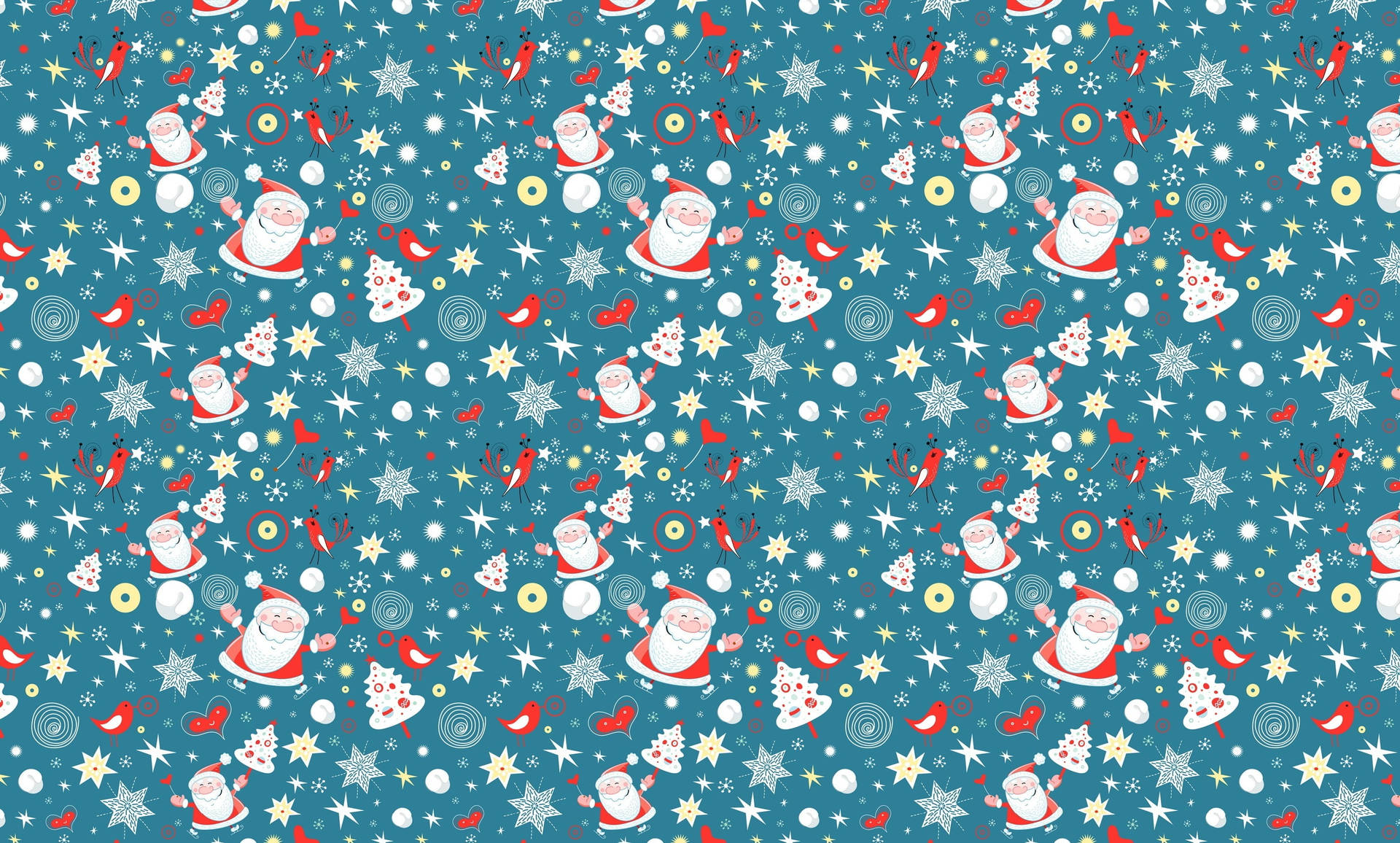 Cute Winter Christmas Pattern Background