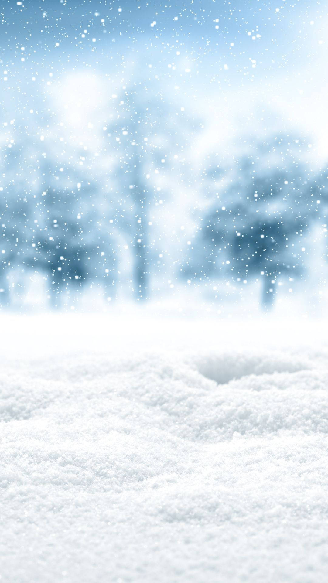 Cute Winter Iphone Snow On Ground Background