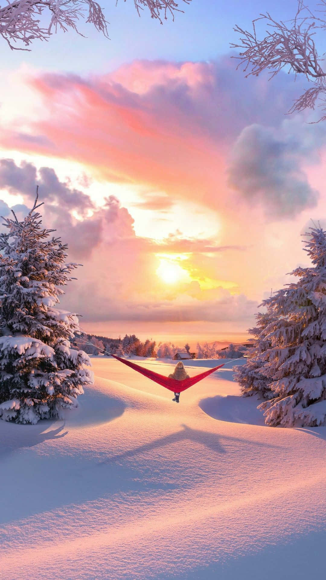 Cute Winter Wonderland Background