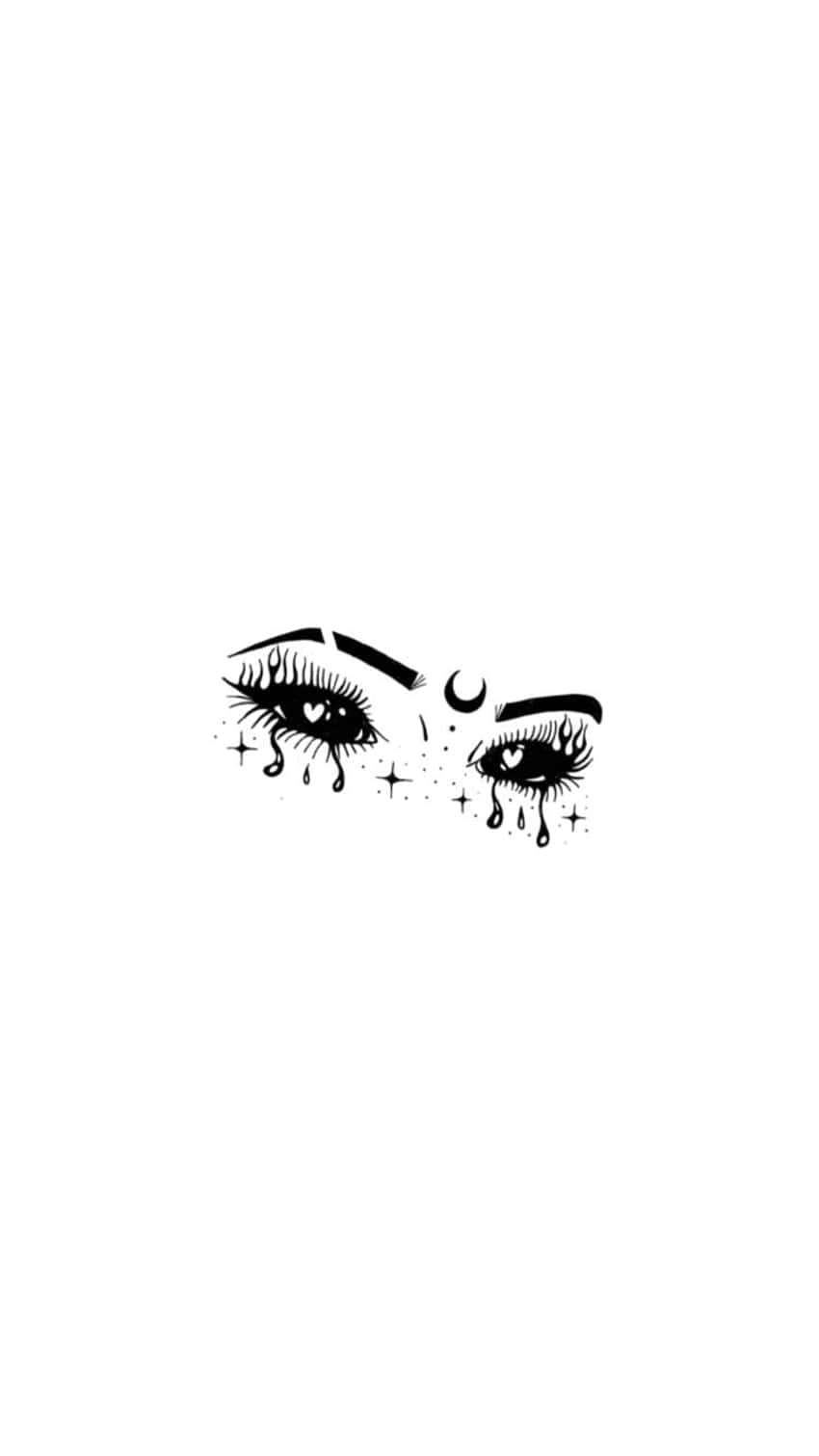 Cute Witchy Face With Black Sclera