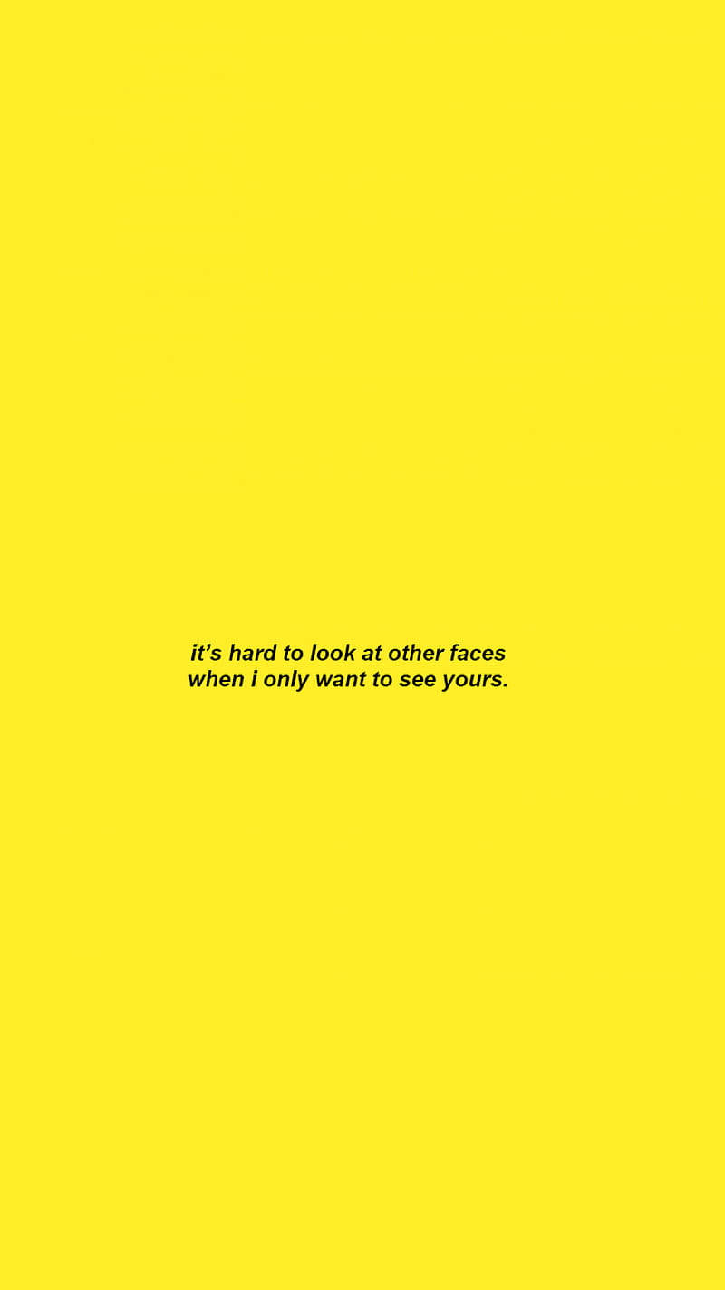 Cute Yellow Aesthetic Quote Background