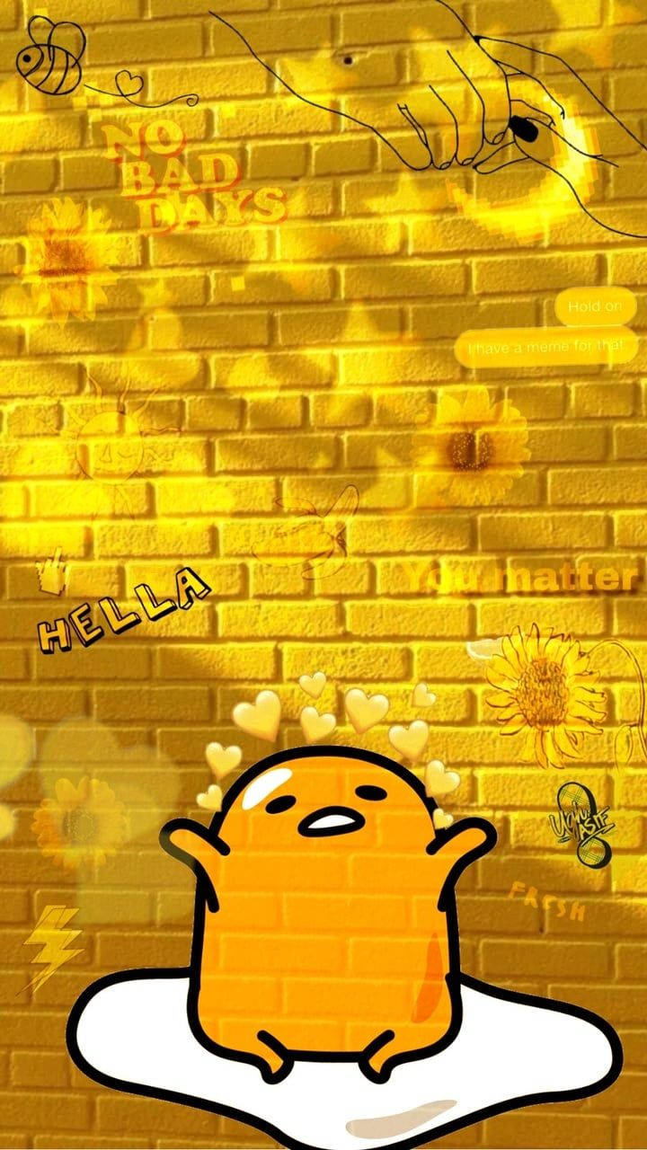 Cute Yellow Gudetama Phone Background Background