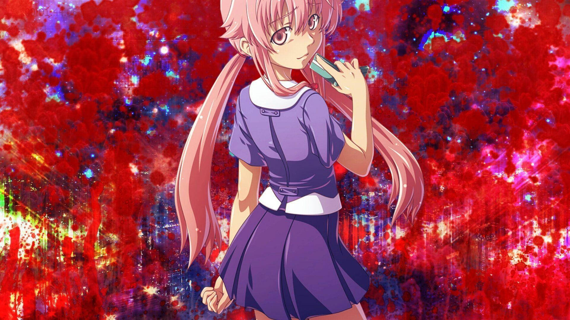 Cute Yuno Gasai Background