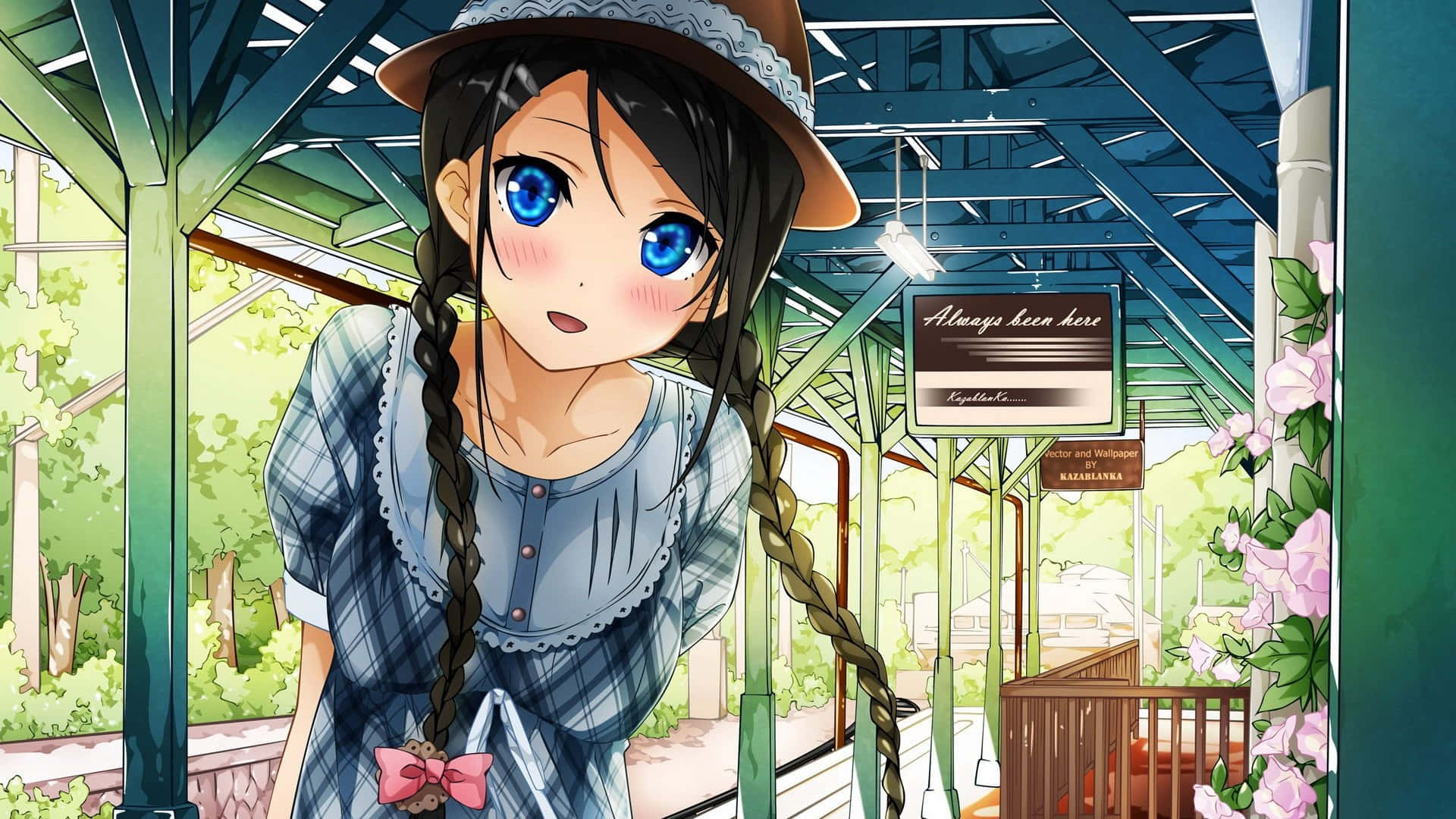 Cuteness Alert! Adorable Kawaii Anime Girl Background