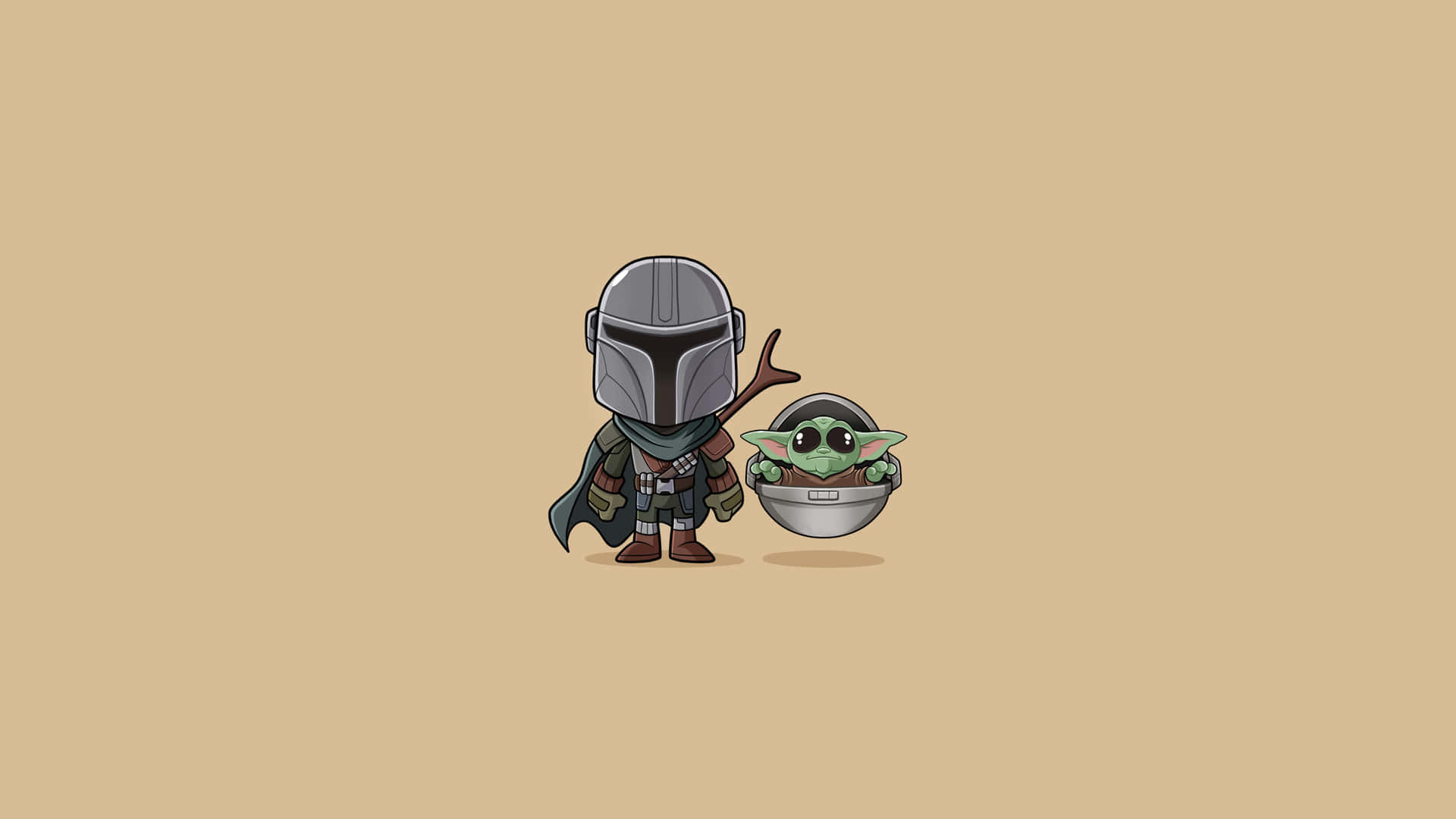 Cutest In The Galaxy - Baby Yoda Background