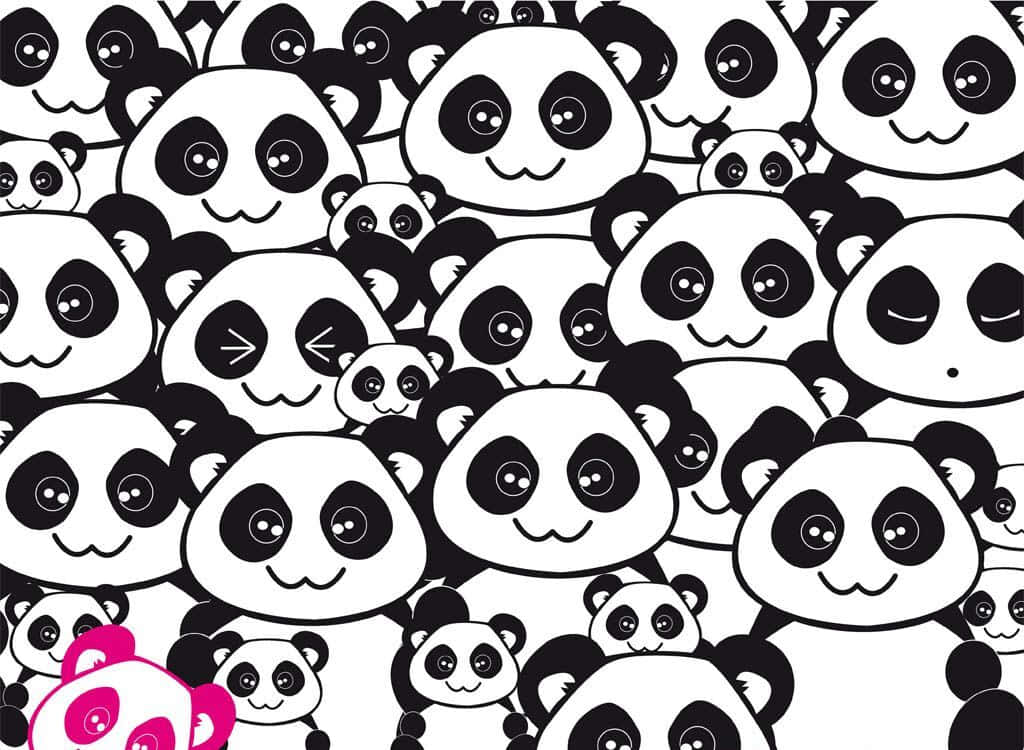 Cutest Kawaii Panda Ever Background