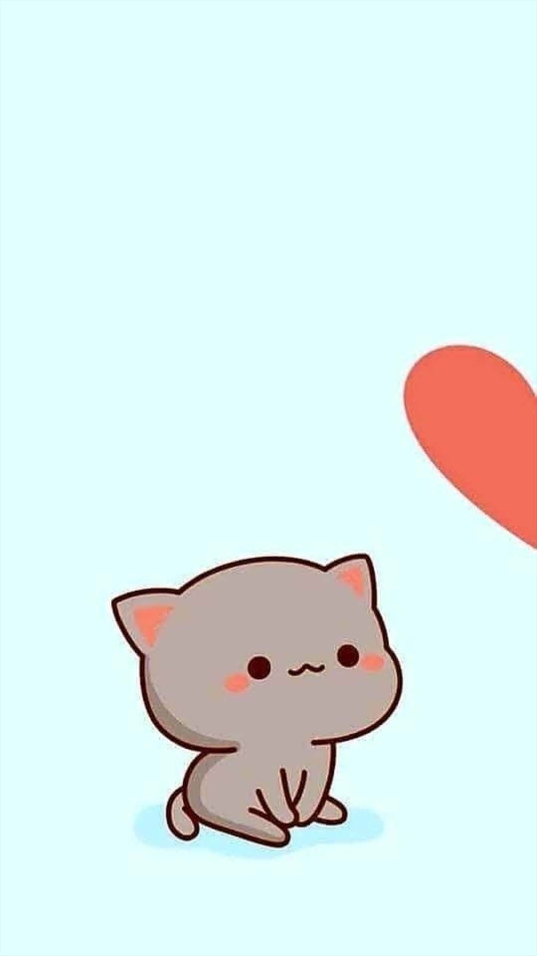 Cutie Cat Cute Matching Best Friend Portrait Idea Background