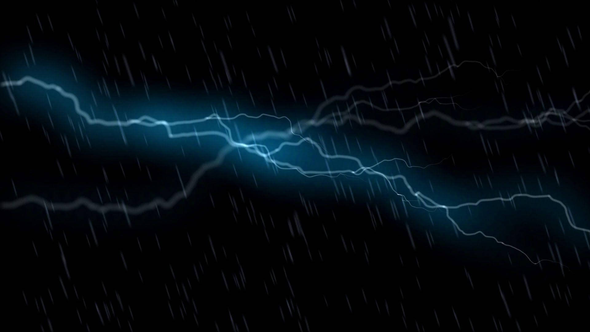 Cutting Lightning Thunderstorm Background