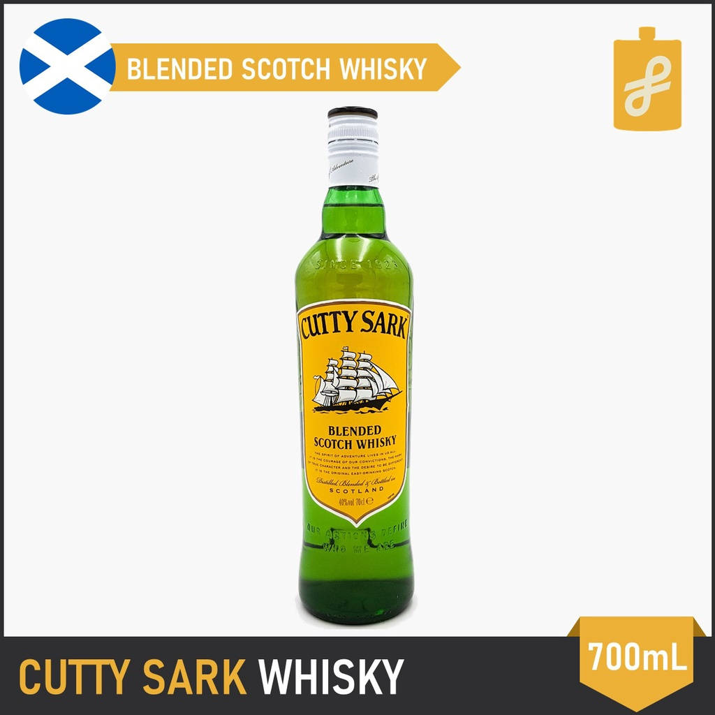 Cutty Sark Green Scotland Whisky Bottle Background