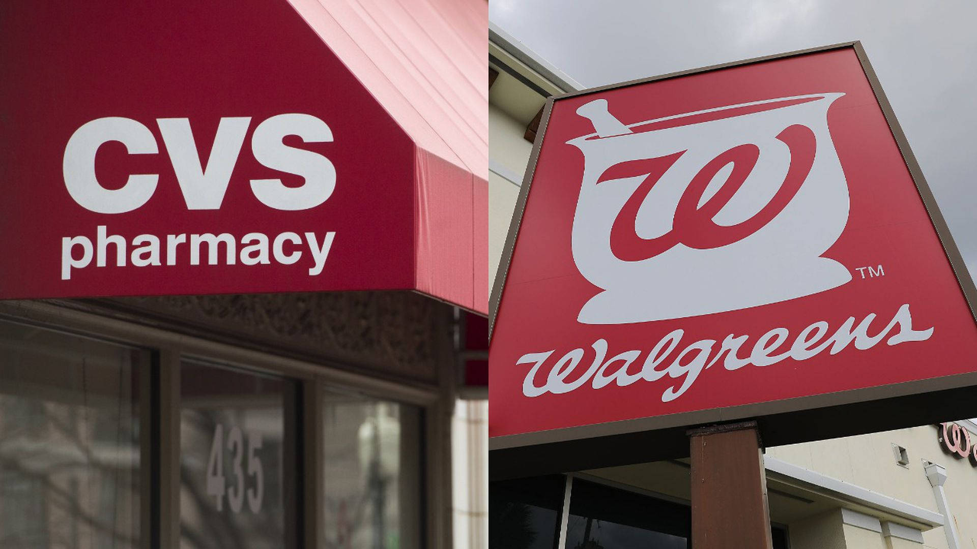 Cvs Walgreens Pharmacy Signage Background