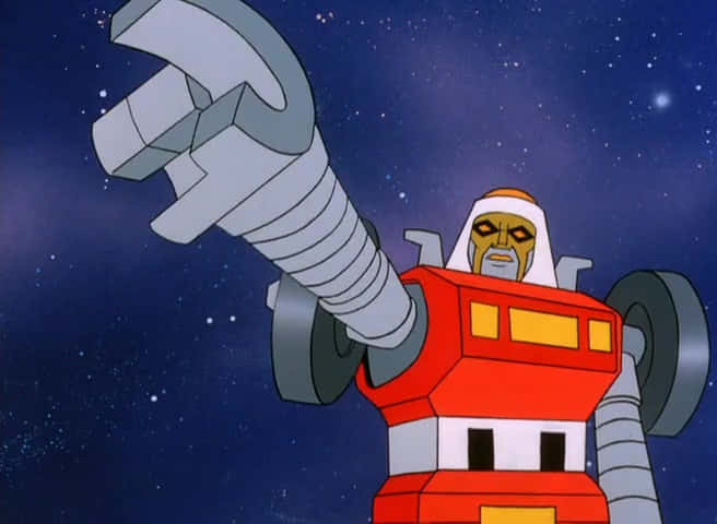 Cy-kill Pointing In Challenge Of The Gobots Background