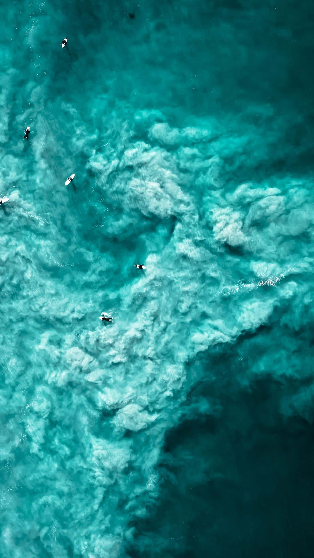 Cyan Aesthetic Swirly Sand Clouds Background