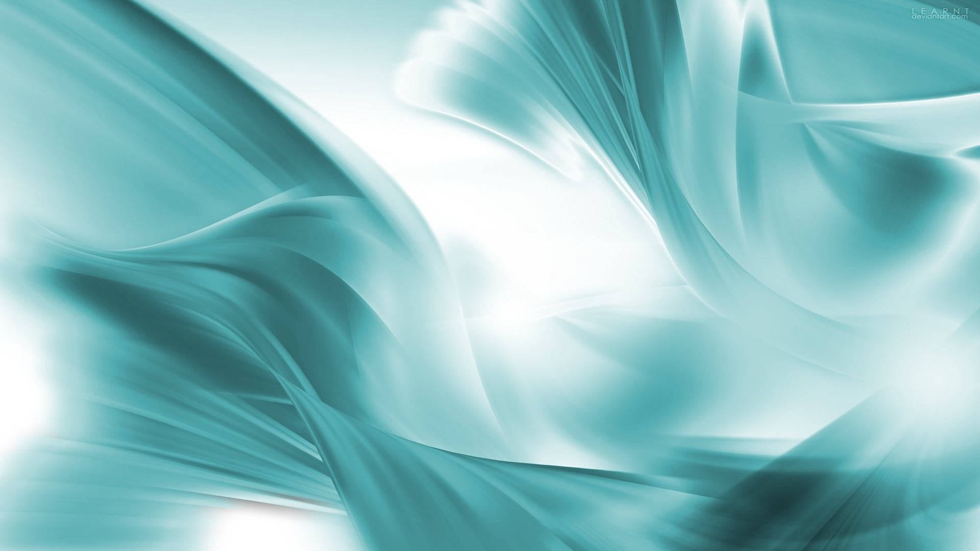 Cyan And White Abstract Background