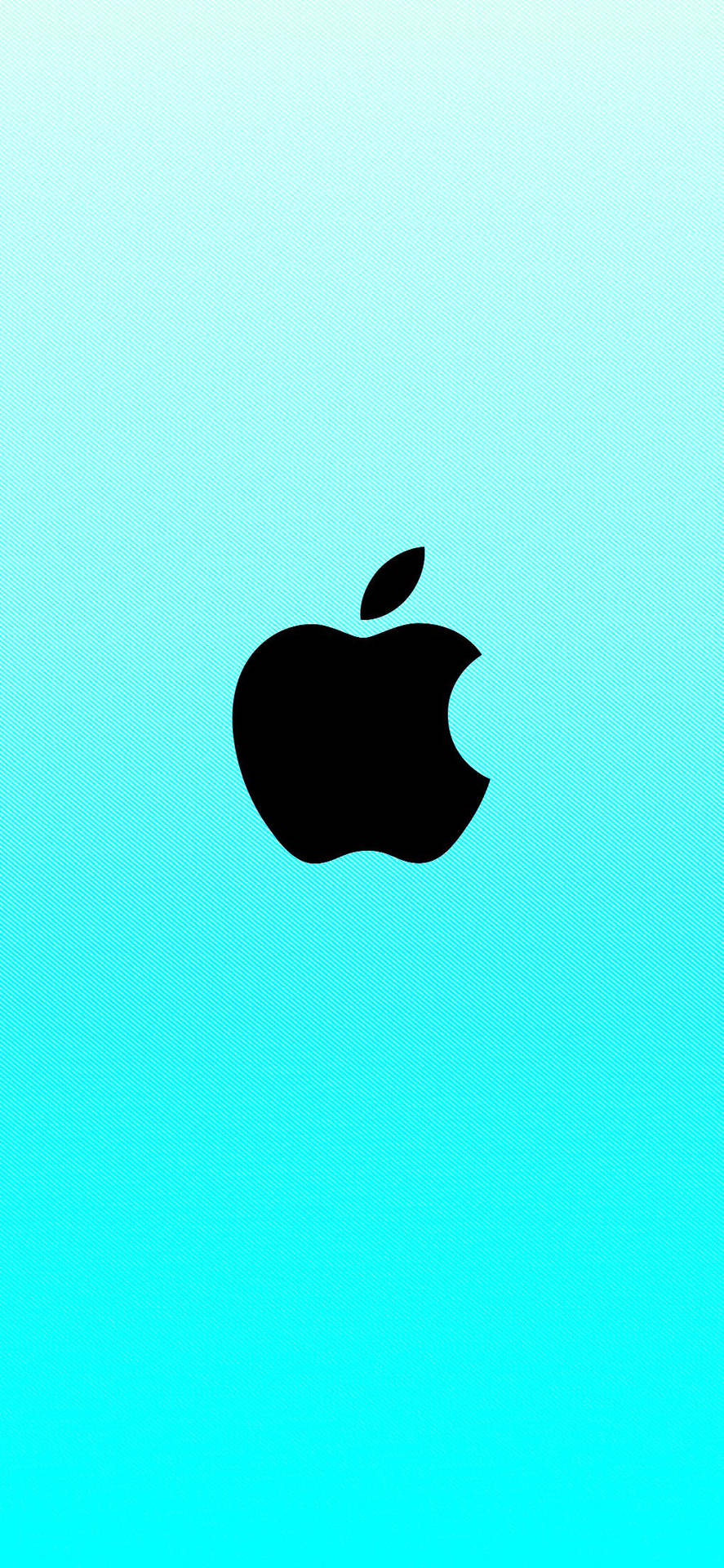Cyan Blue Apple Logo Background
