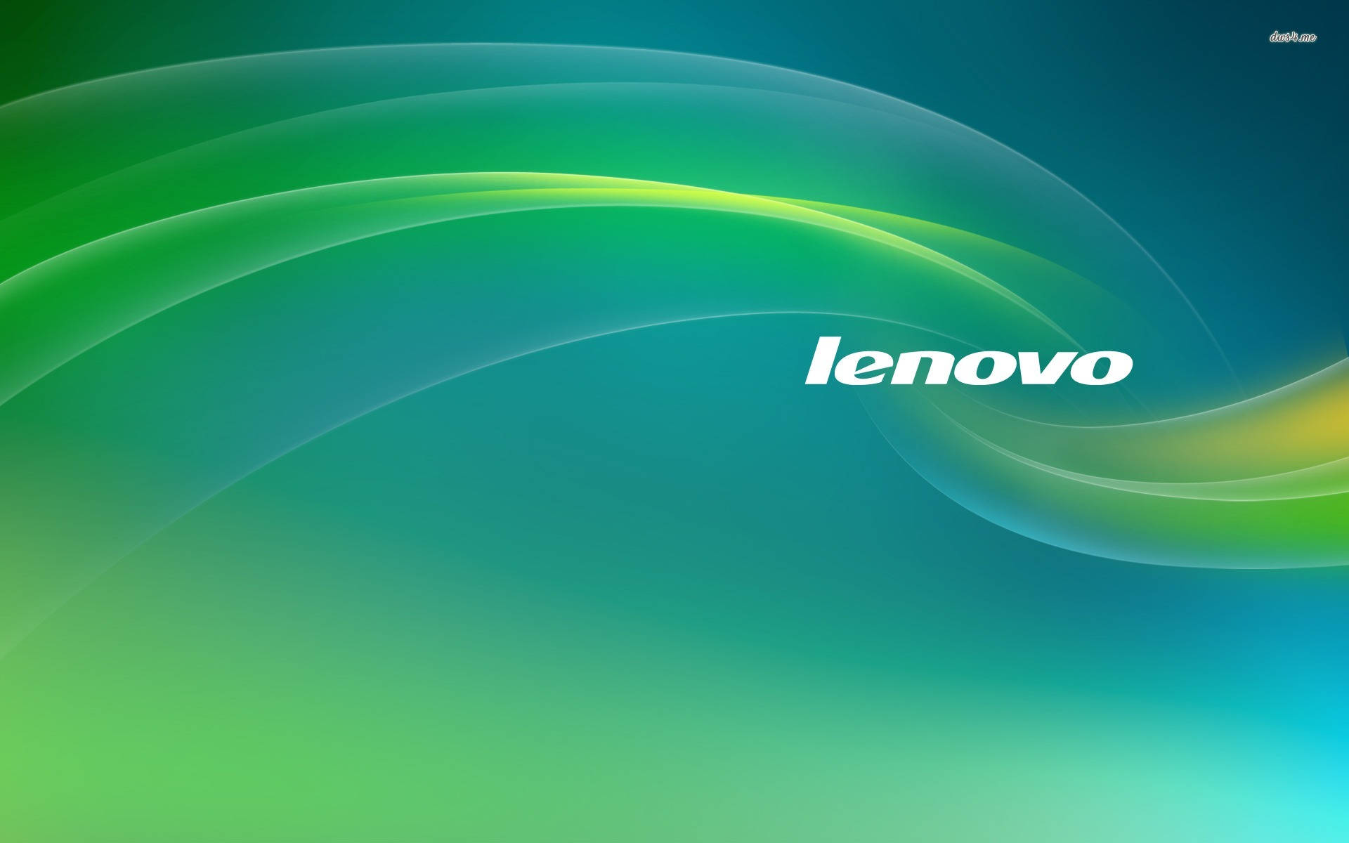 Cyan Curved Lines Lenovo Official Background