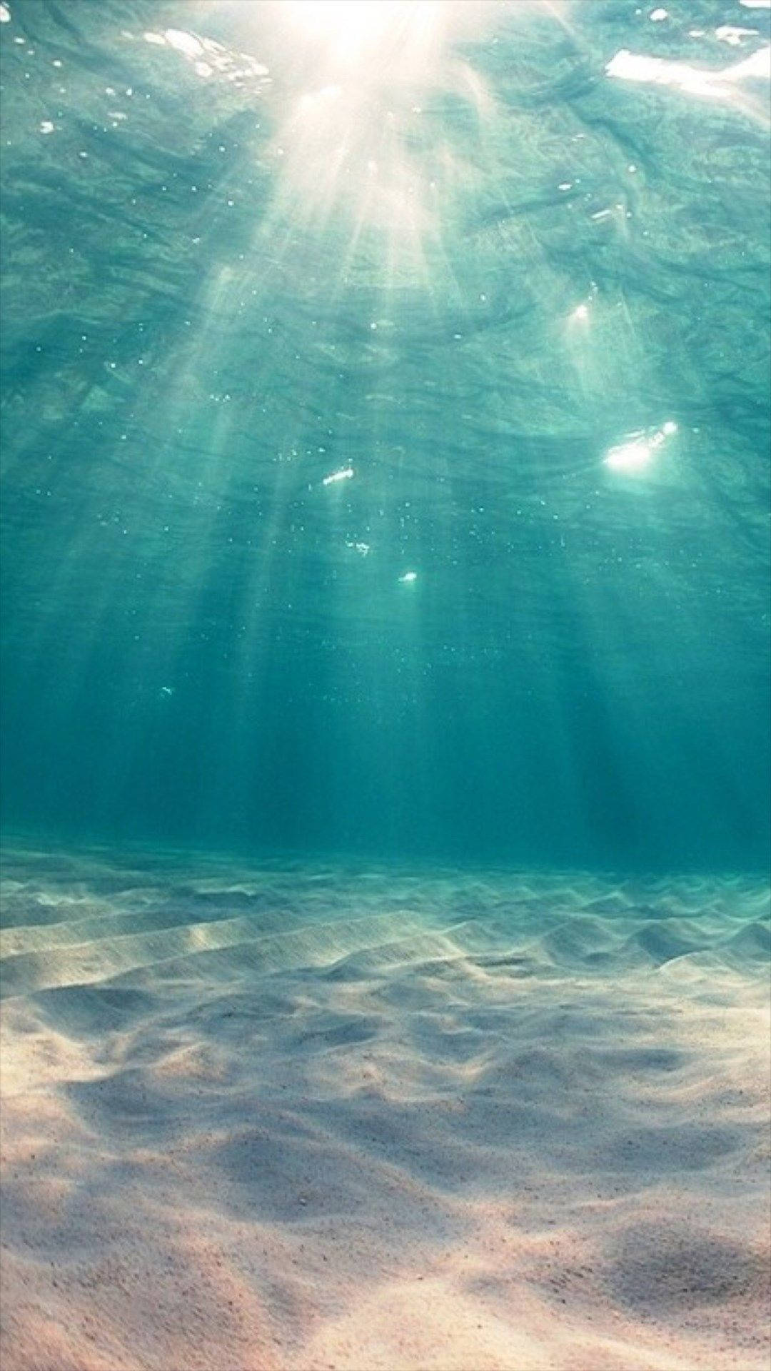 Cyan Under The Sea Background