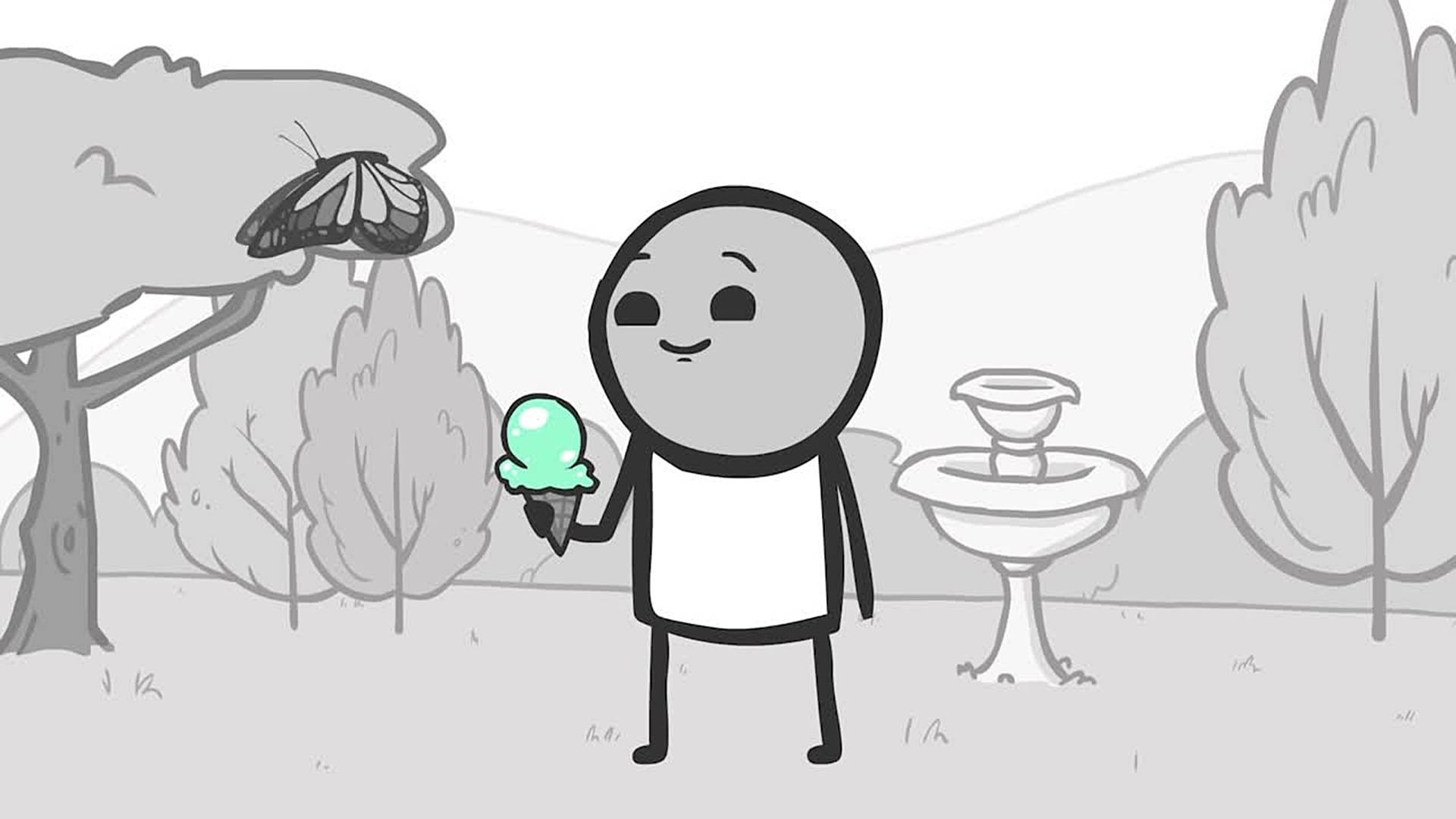Cyanide And Happiness Ice Cream Background