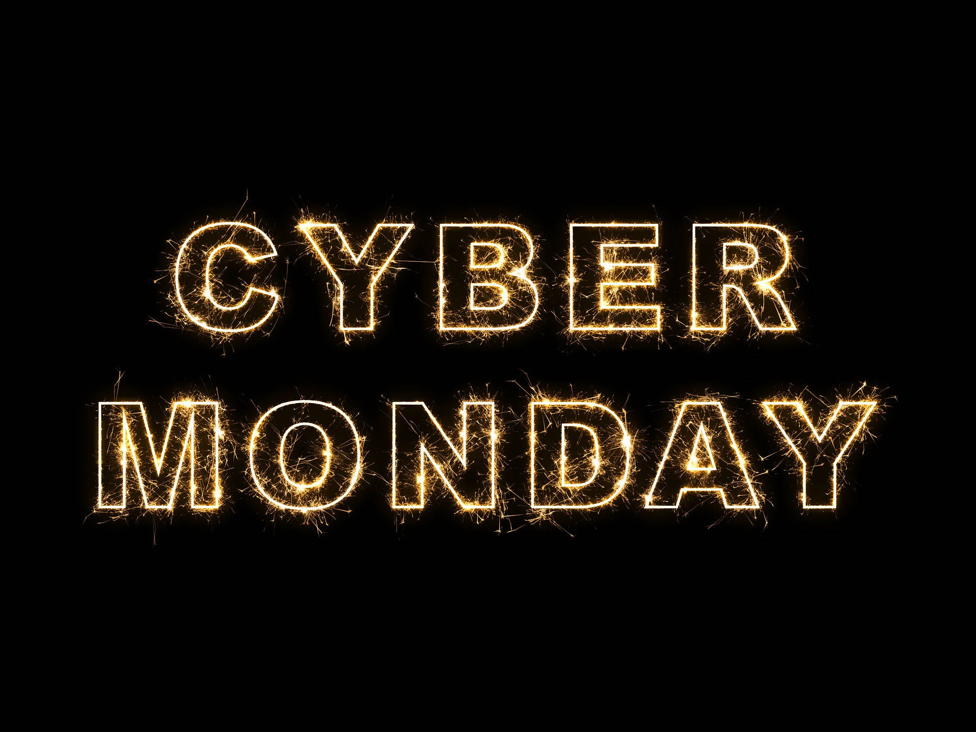 Cyber Monday Black Banner Display Background