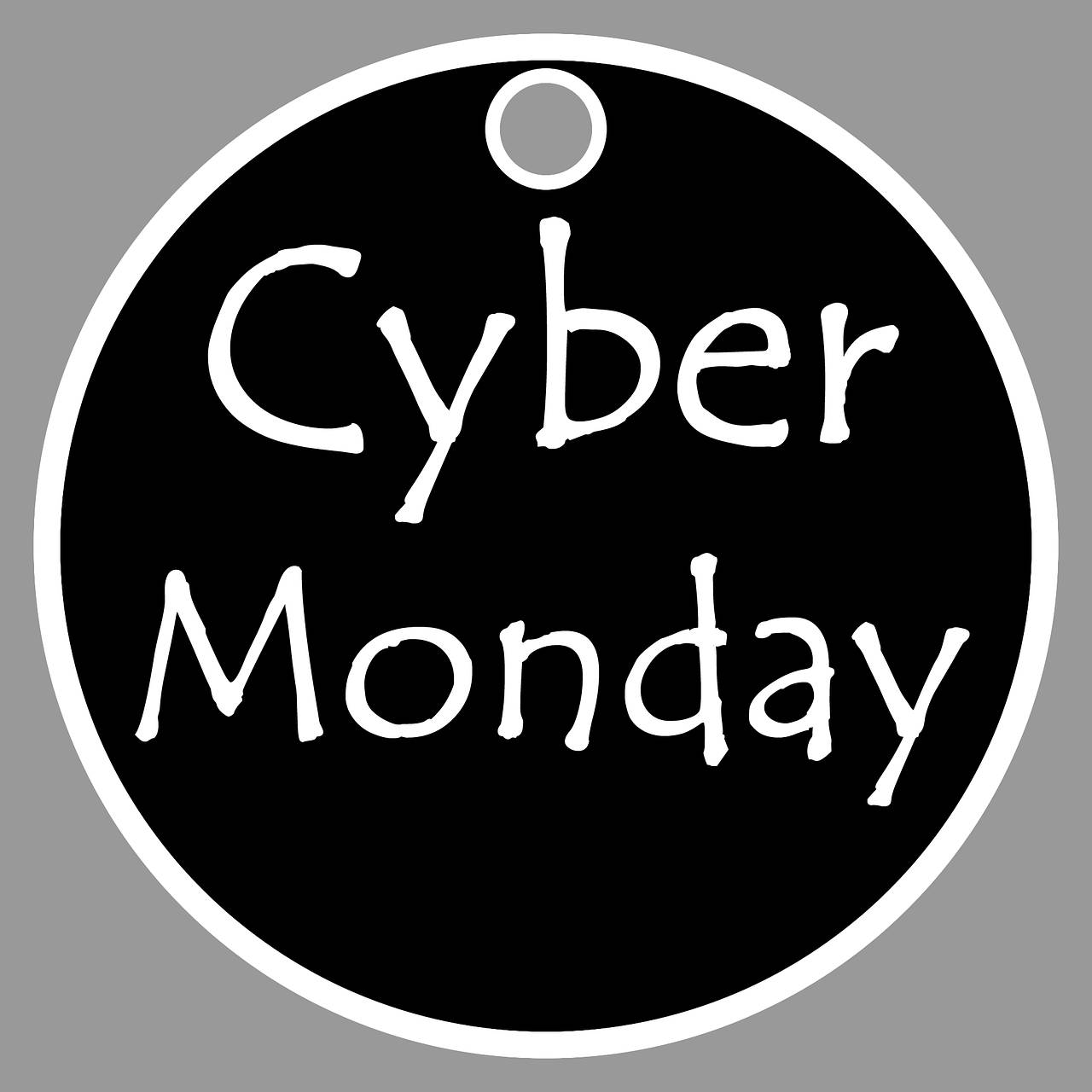 Cyber Monday Circular Door Signage Background