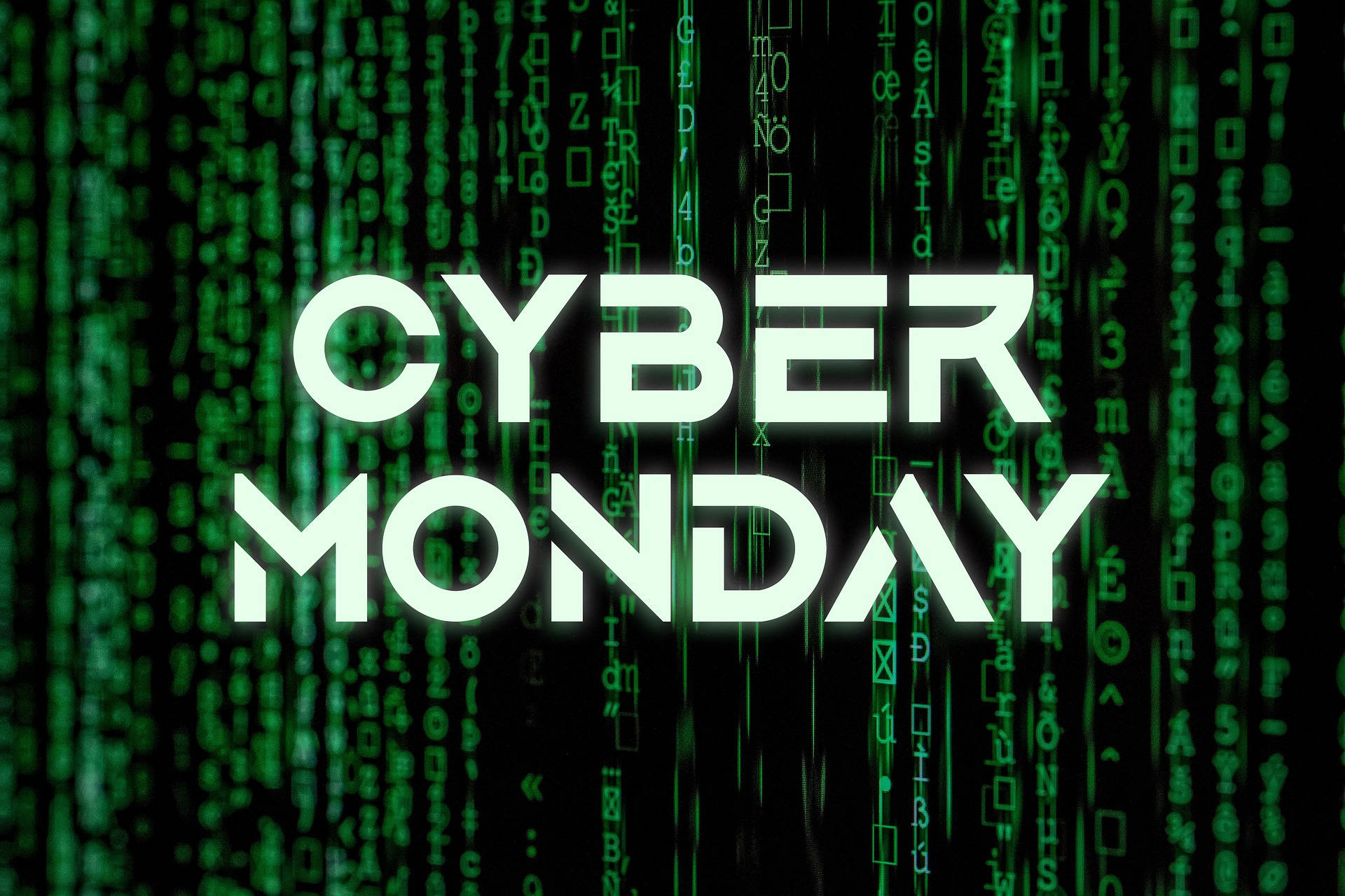 Cyber Monday Matrix Typography