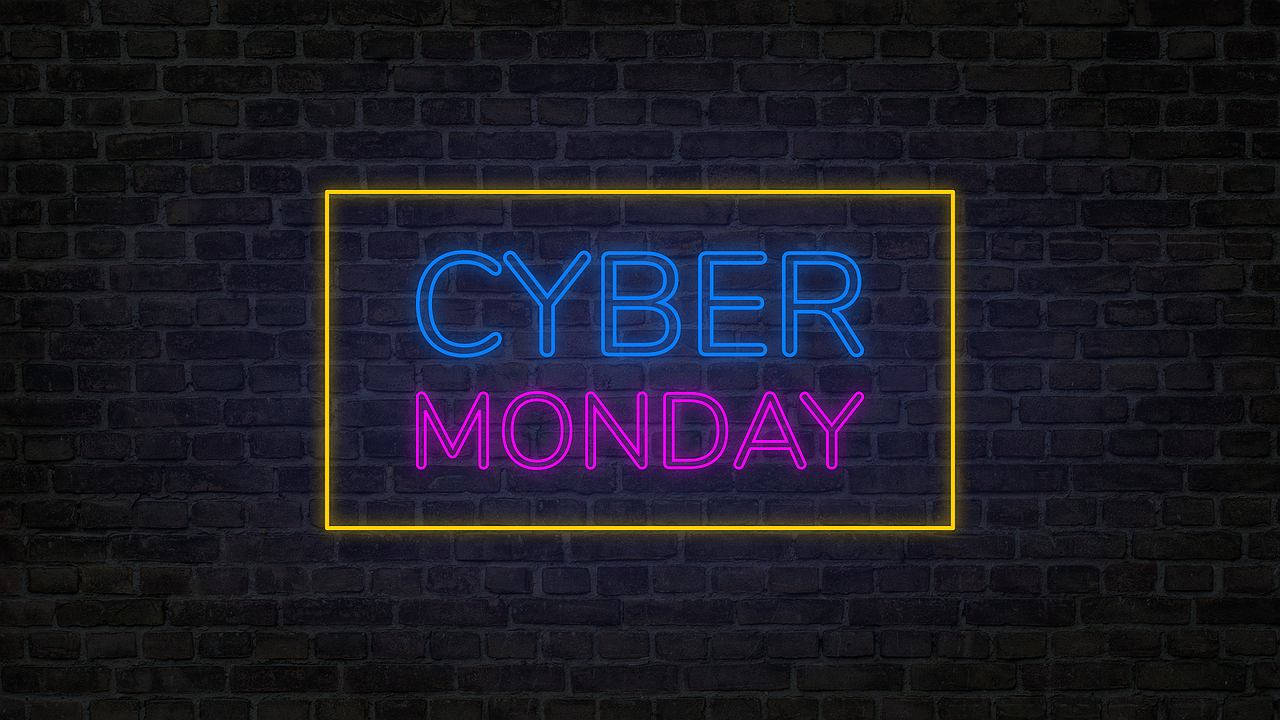 Cyber Monday Neon Light Wall Signage Background