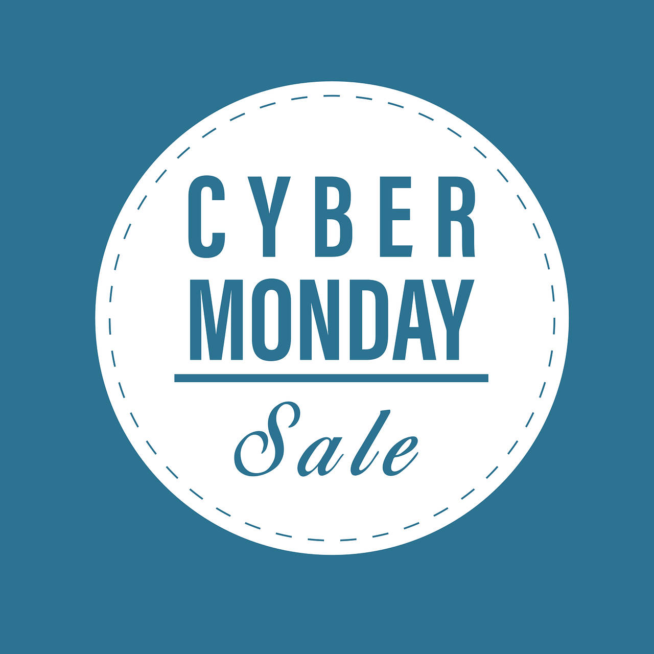 Cyber Monday Sale Entryway Display Signage