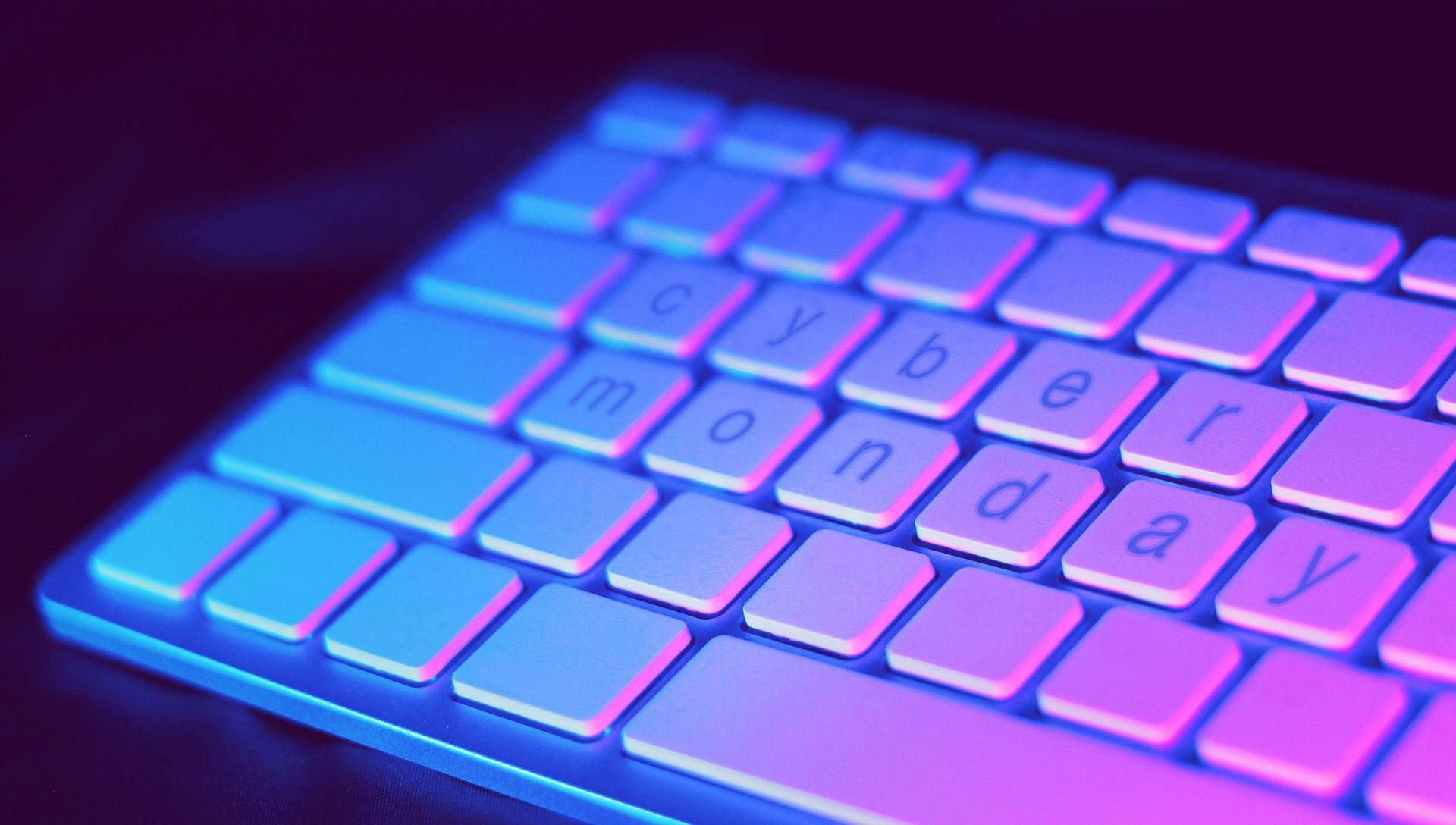 Cyber Monday Wireless Keyboard Background