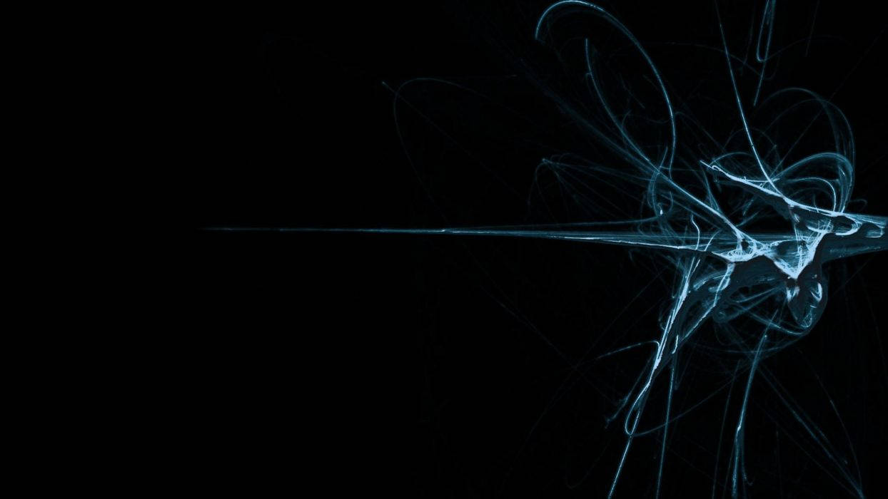 Cyber Neurons In Black Background
