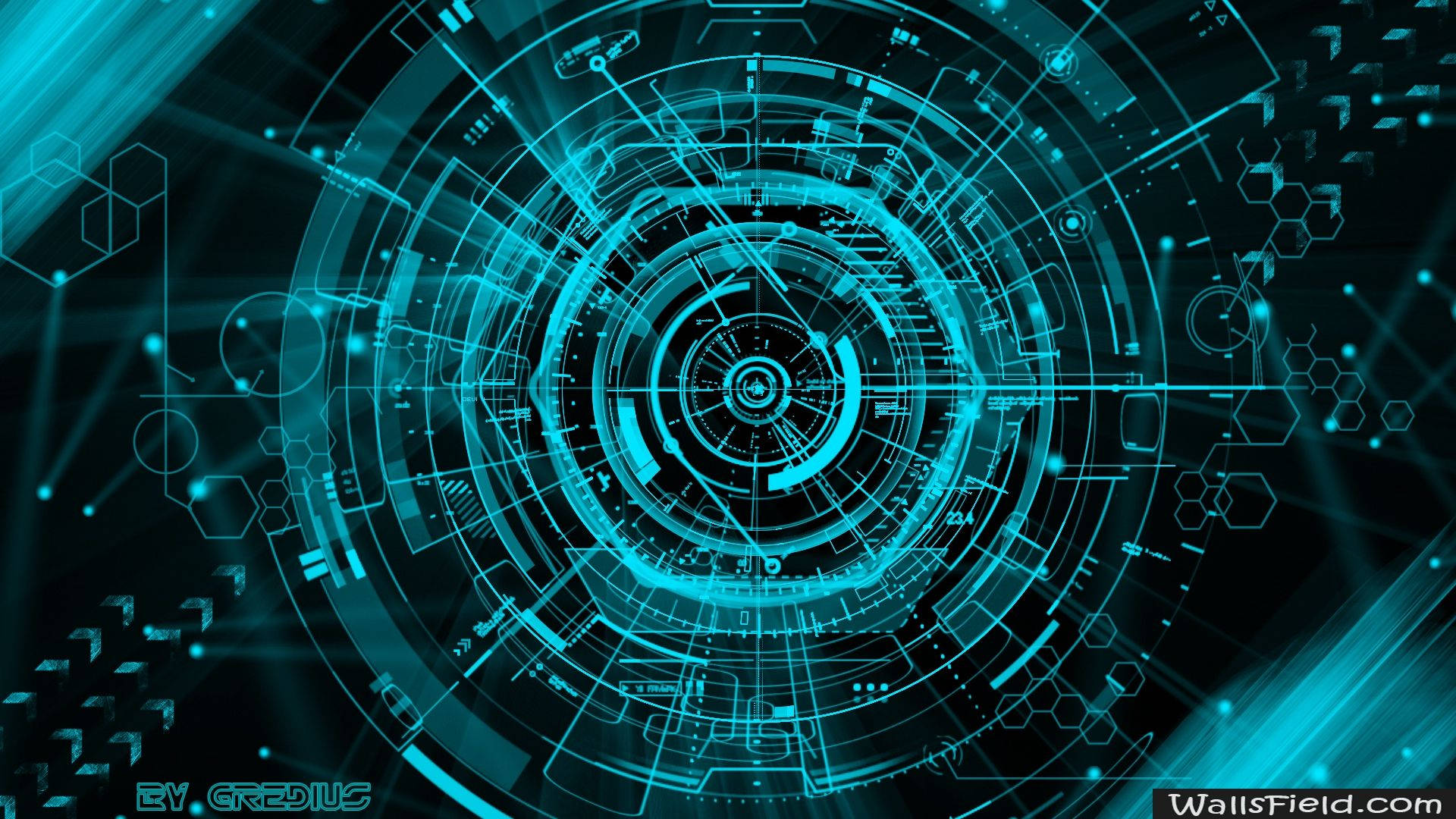 Cyber Techno Logo Background